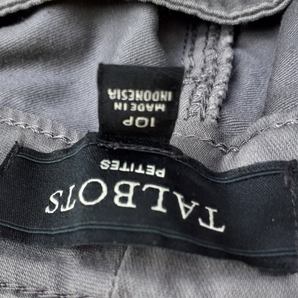 charcoal gray Talbots petites jeans - Picture 2 of 2